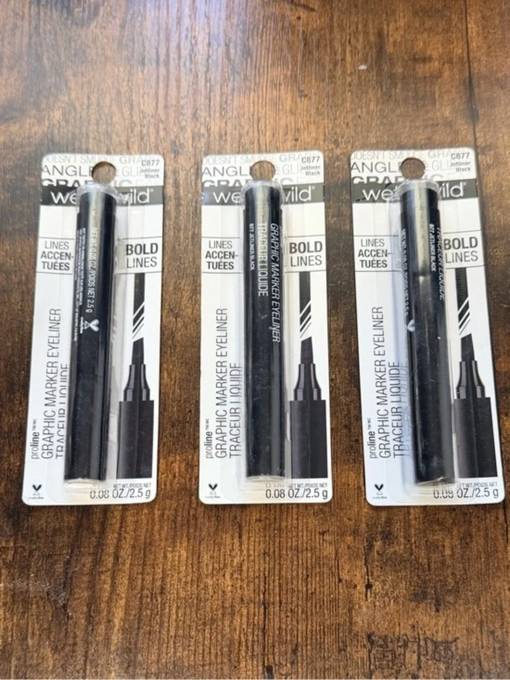 wet n wild Black Graphic Marker Eyeliner Trio